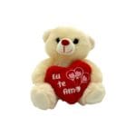 Urso com coração "eu te amo"