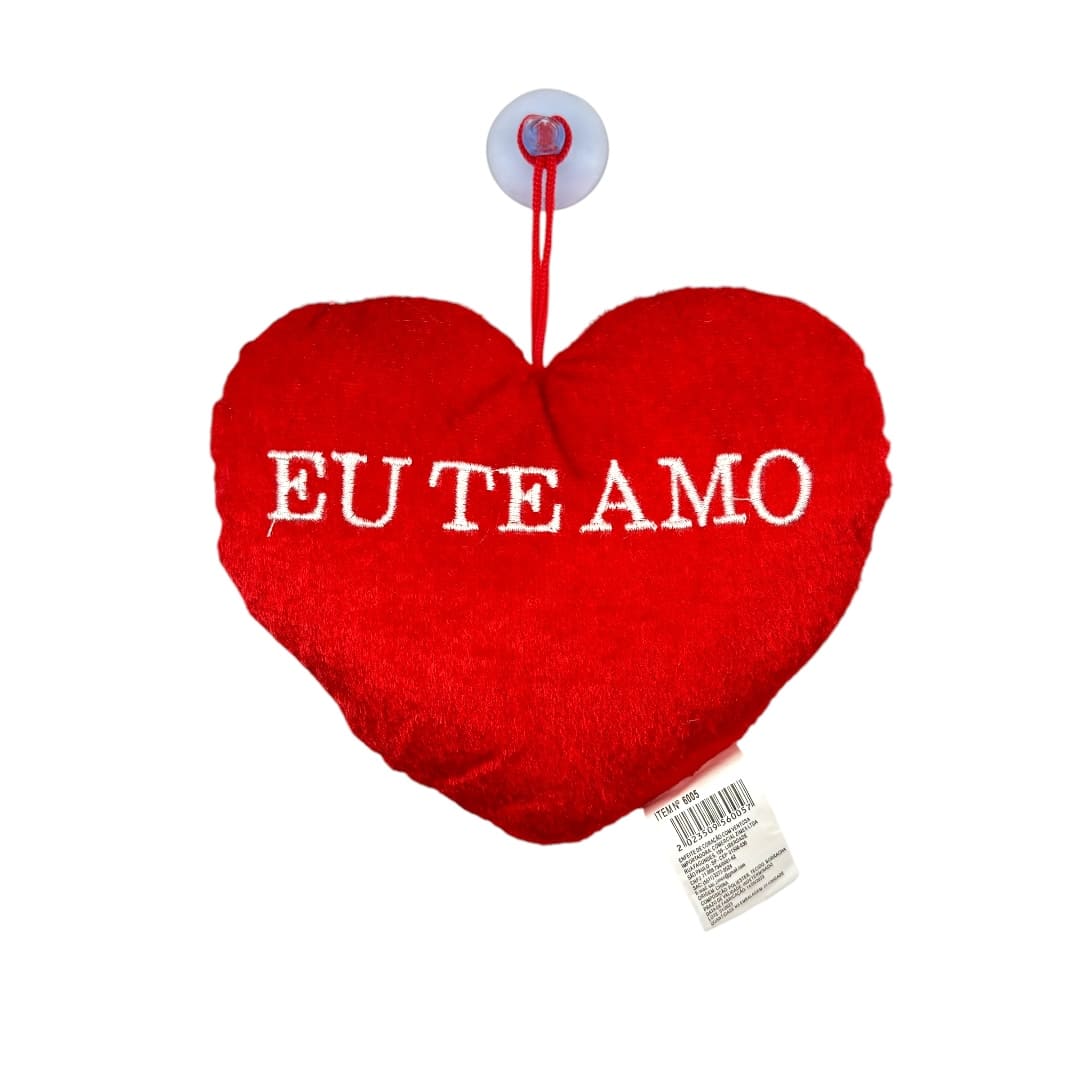 Coração c/ Ventosa "Eu te amo"